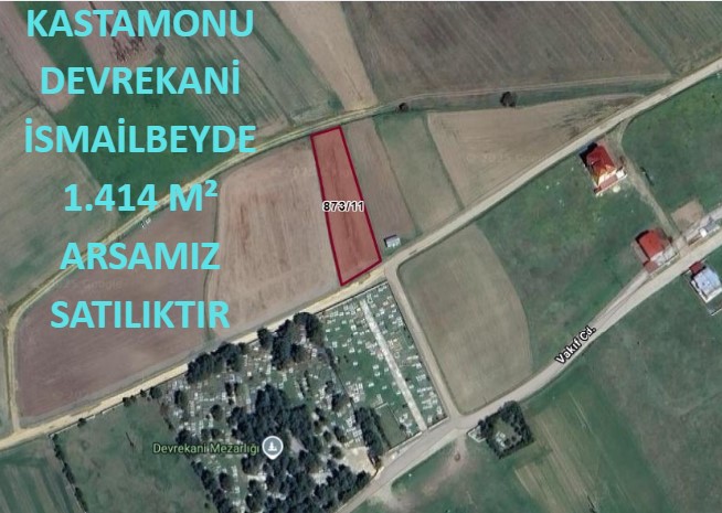 KASTAMONU DEVREKANİ İSMAİLBEY DE 1.414 M² TARLA SATILIKTIR - KASTAMONU DEVREKANİ fotoğraf 3